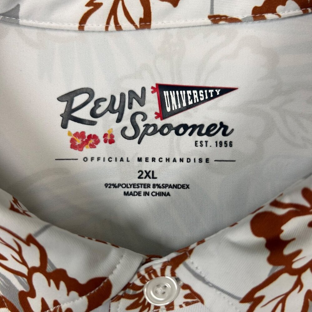 Reyn Spooner Texas Longhorn Performance Polo 2XL Golf Outdoors Work School - Picture 3 of 6